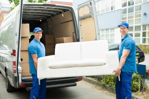 Movers preparing a local home move in Mill Hill