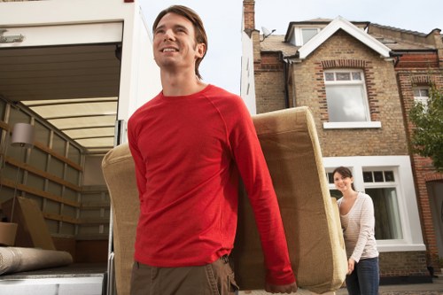 Customer choosing payment methods for Man With A Van Millhill