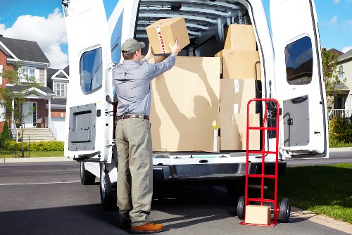 Loading commercial furniture for a move in Mill Hill