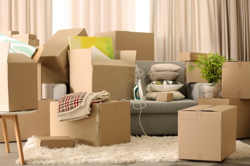 Careful furniture loading for a home move in Mill Hill