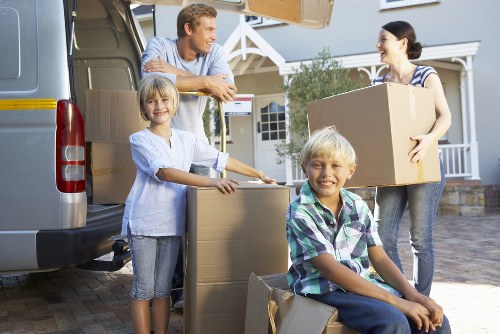 Securing household items inside a moving van
