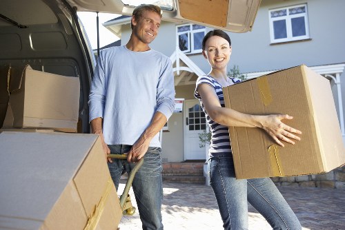 Moving day checklist and prepared household items for Mill Hill removals