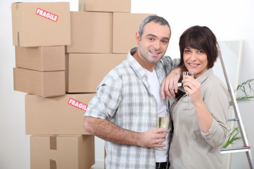 Professional movers handling a home removal in Mill Hill